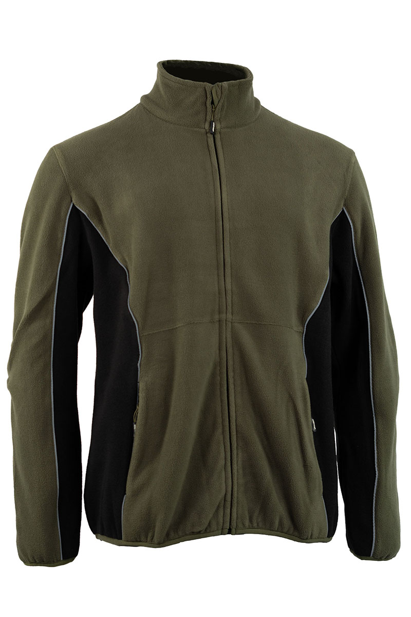 Jersey Fleece men, khaki, XS - 5XL